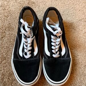 Classic Black and White Vans Sneakers